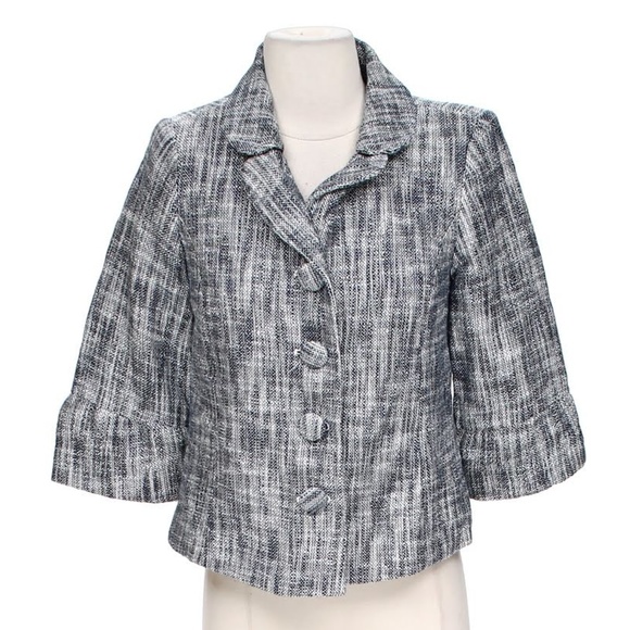 Merona Jackets & Blazers - Merona Waist-Length 3/4 Ruffle Sleeves Blazer